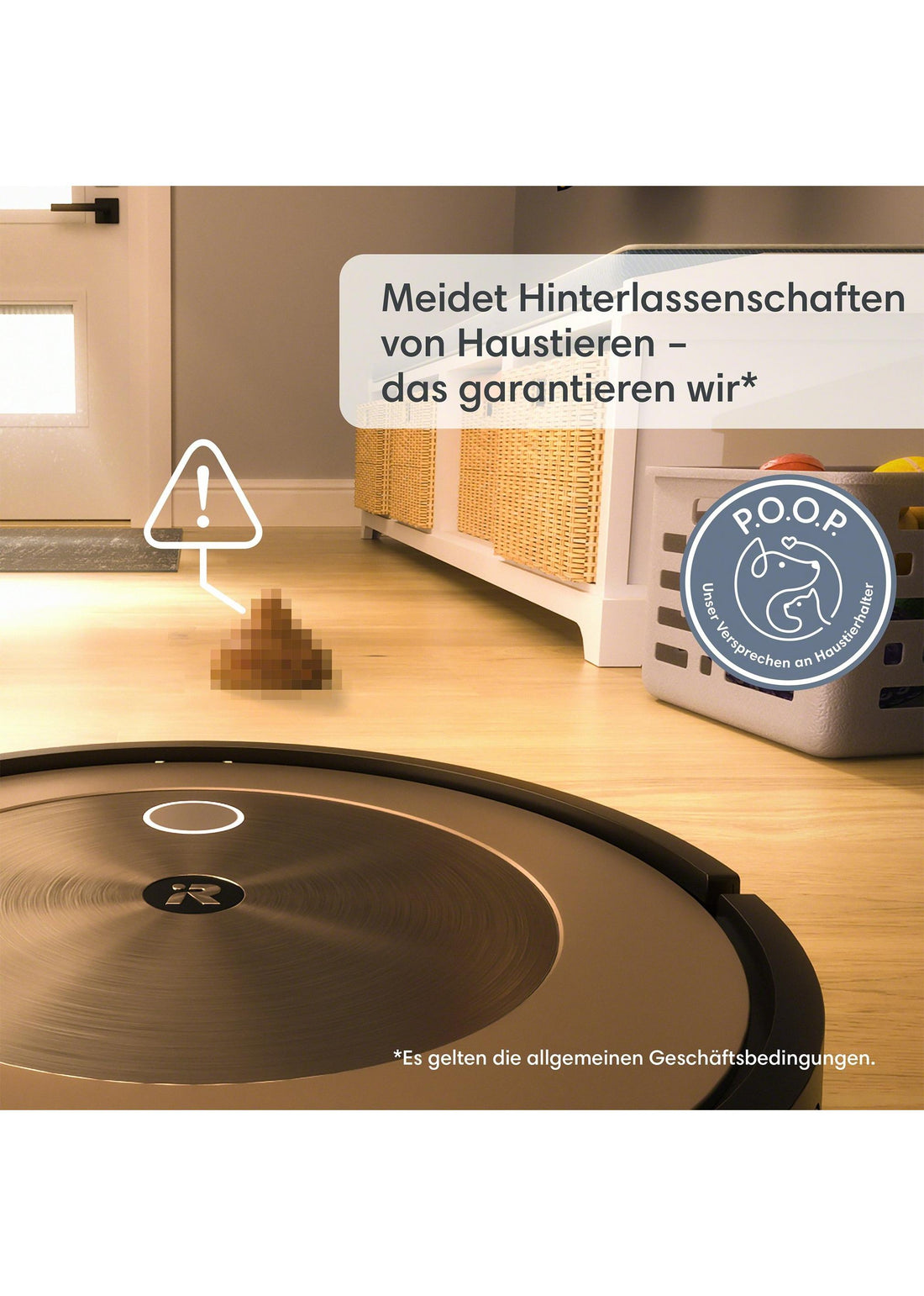 Roomba® j9+ Saugroboter mit WLAN-Verbindung und automatischer Entleerung